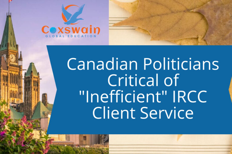 Canadian Politicians Critical of "Inefficient" IRCC Client Service